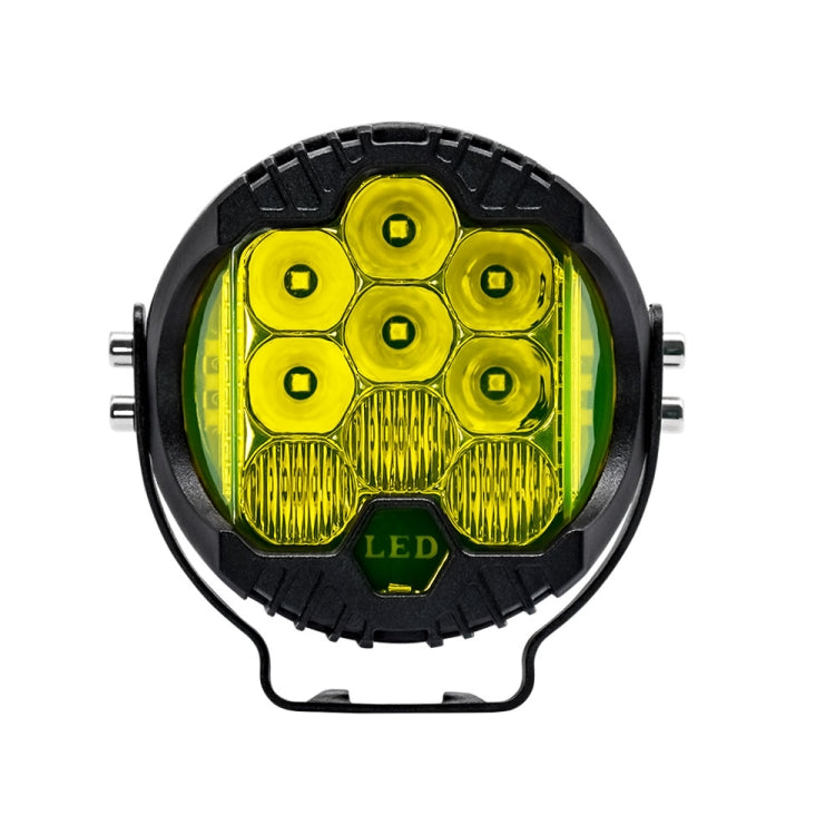 11W 12000lm 6000K 3 inch Car Three-sided Flash Work Light(Yellow Light) - LED Headlamps by PMC Jewellery | Online Shopping South Africa | PMC Jewellery | Buy Now Pay Later Mobicred