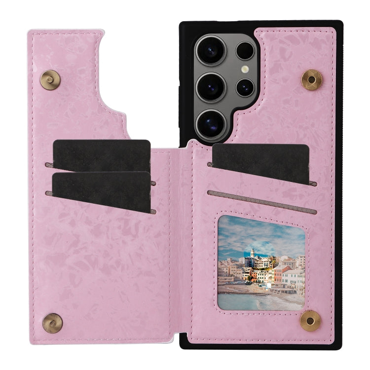 For Samsung Galaxy S25 Ultra 5G Printed Double Buckle RFID Anti-theft Phone Case(Dried Flower World) - Galaxy S25 Ultra 5G Cases by PMC TechLife | Online Shopping South Africa | PMC TechLife | Buy Now Pay Later Mobicred
