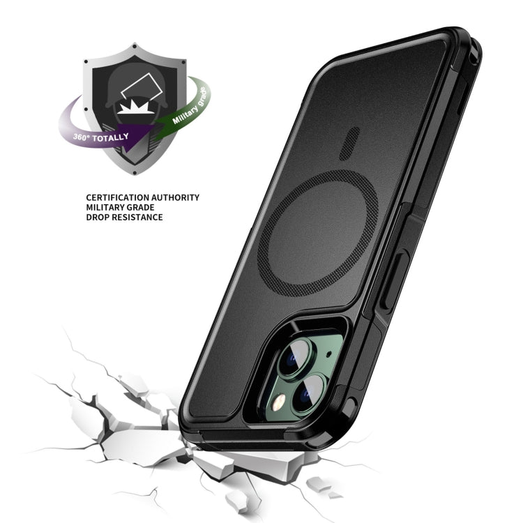 For iPhone 13 RedPepper Armor Magsafe PC Hybrid TPU Phone Case(Black) - iPhone 13 Cases by RedPepper | Online Shopping South Africa | PMC TechLife | Buy Now Pay Later Mobicred