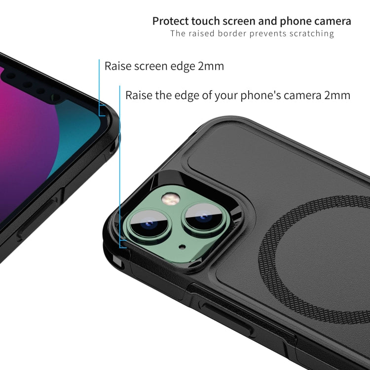 For iPhone 13 RedPepper Armor Magsafe PC Hybrid TPU Phone Case(Black) - iPhone 13 Cases by RedPepper | Online Shopping South Africa | PMC TechLife | Buy Now Pay Later Mobicred