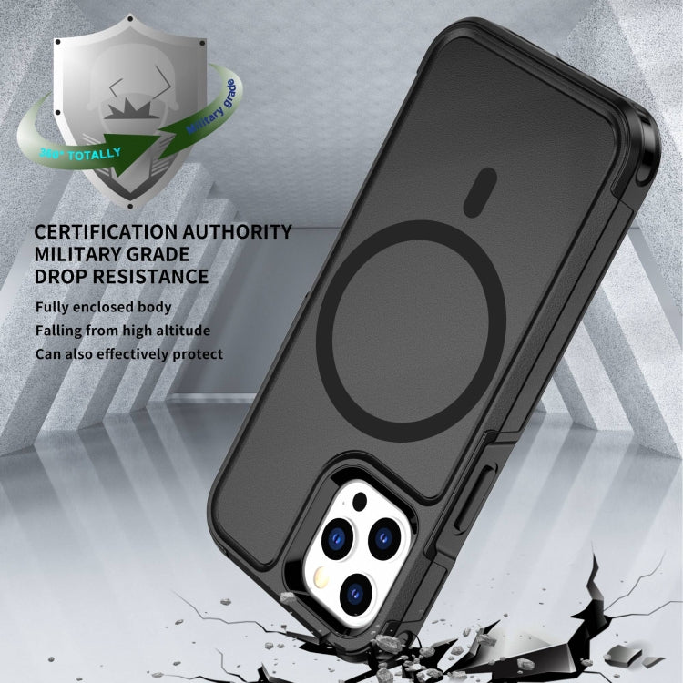 For iPhone 12 Pro Max RedPepper Armor Magsafe PC Hybrid TPU Phone Case(Black) - free shipping - PMc TechLife - Order now!