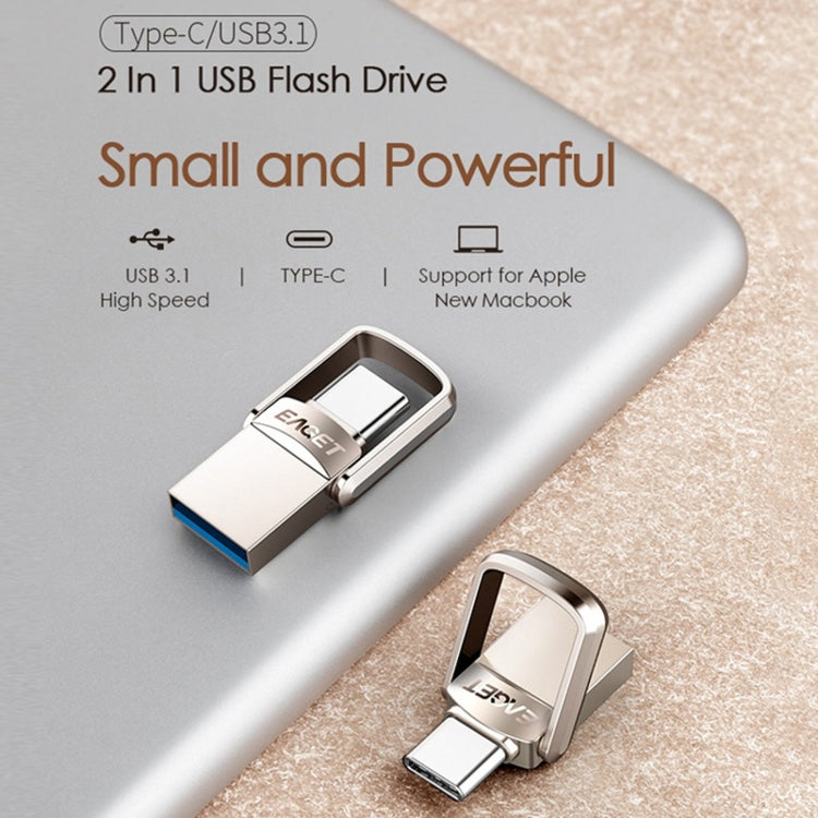 EAGET 32G USB 3.1 + Type-C / USB-C Interface Metal Twister Flash U Disk, with Micro USB OTG Adapter - USB Flash Drives by EAGET | Online Shopping South Africa | PMC Jewellery | Buy Now Pay Later Mobicred