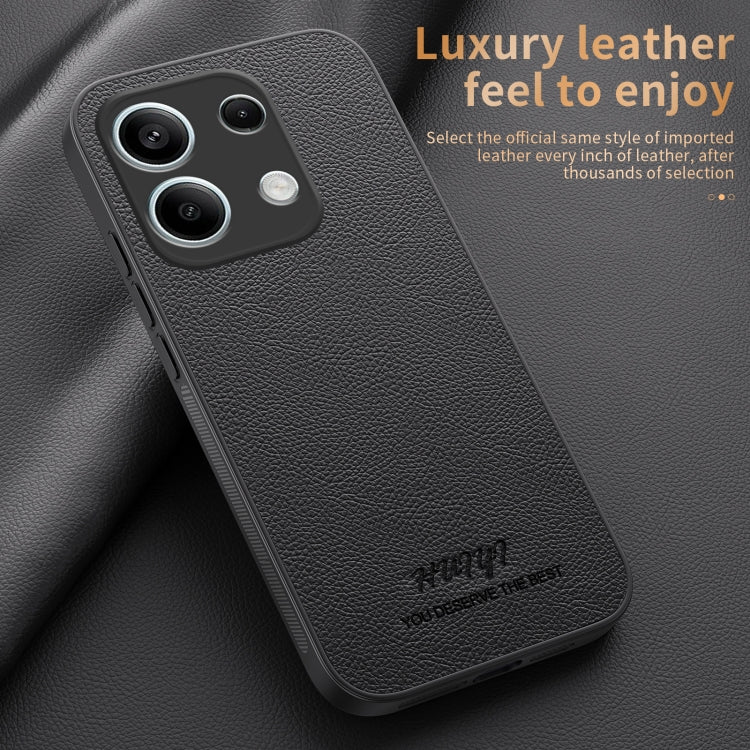 For Redmi Note 13 Pro 4G HUIYI Leather Magnetic Phone Case(Blue) - Xiaomi Cases by PMC TechLife | Online Shopping South Africa | PMC TechLife | Buy Now Pay Later Mobicred