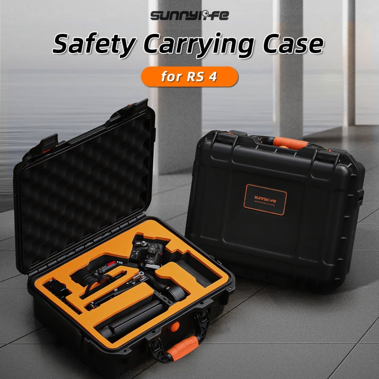 For DJI RS 4 Sunnylife Safety Carrying Case Waterproof Hard Case Box(Black) - Backpacks & Bags by Sunnylife | Online Shopping South Africa | PMC Jewellery