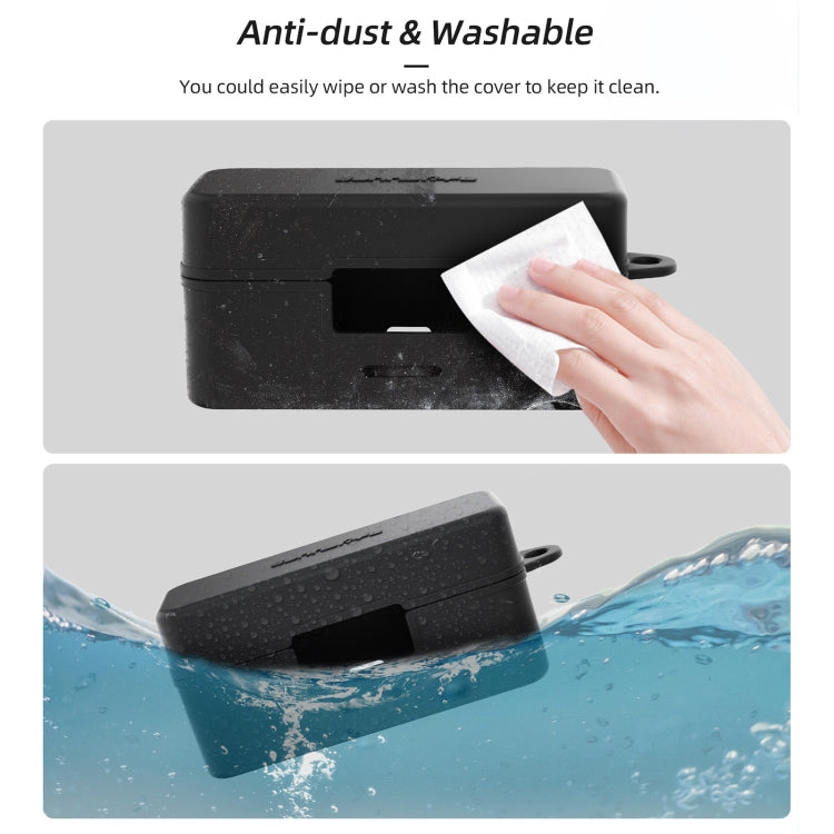 For DJI Mic 2 Sunnylife BHT772 Charging Case Wireless Mic Soft Scratch-proof Protective Cover(Black) - DJI Mic Series by Sunnylife | Online Shopping South Africa | PMC TechLife | Buy Now Pay Later Mobicred