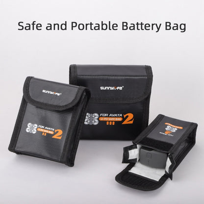 For DJI Avata 2 Sunnylife Battery Explosion-proof Safe Bag Protective Li-Po Safe Bag(For 2pcs Batteries) -  by Sunnylife | Online Shopping South Africa | PMC Jewellery
