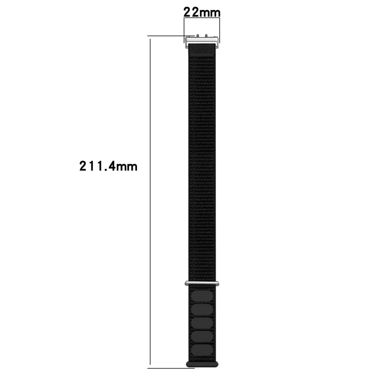 For Samsung Galaxy Fit 3 Nylon Loop Hook and Loop Fastener Watch Band(Seashell) - Watch Bands by PMC TechLife | Online Shopping South Africa | PMC TechLife