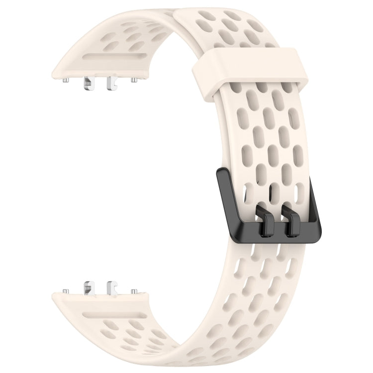 For Samsung Galaxy Fit 3 Hole Style Dual Buckle Silicone Watch Band(Starlight) - Watch Bands by PMC Jewellery | Online Shopping South Africa | PMC Jewellery