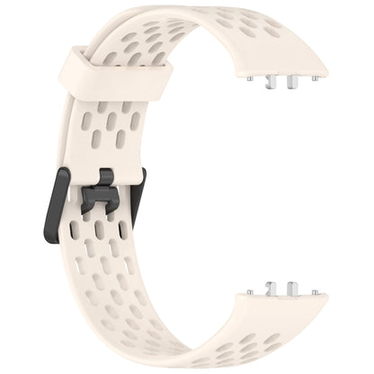 For Samsung Galaxy Fit 3 Hole Style Dual Buckle Silicone Watch Band(Starlight) - Watch Bands by PMC Jewellery | Online Shopping South Africa | PMC Jewellery