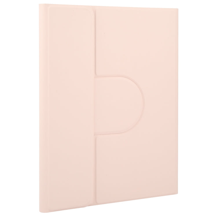 For Huawei MatePad 11 2023 / 2021 Square Button Bluetooth Keyboard Rotatable Holder Leather Case(Rose Gold) - Huawei Keyboard by PMC TechLife | Online Shopping South Africa | PMC TechLife