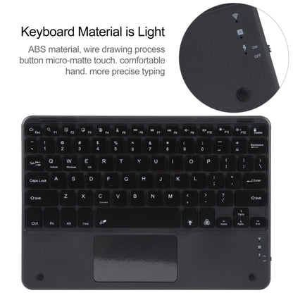 For Huawei MatePad Air 11.5 Square Button Bluetooth Keyboard Rotatable Holder Leather Case with Touchpad(Black) - Huawei Keyboard by PMC Jewellery | Online Shopping South Africa | PMC Jewellery