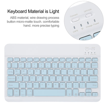 For Huawei MatePad Pro 11 2024 / 2022 Square Button Backlight Bluetooth Keyboard Rotatable Holder Leather Case(Sky Blue) - Huawei Keyboard by PMC Jewellery | Online Shopping South Africa | PMC Jewellery