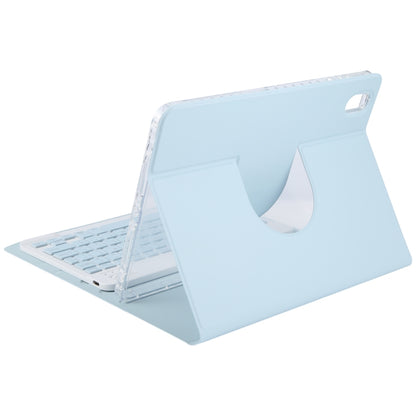 For Huawei MatePad Air 11.5 Square Button Backlight Bluetooth Keyboard Rotatable Holder Leather Case(Sky Blue) - Huawei Keyboard by PMC Jewellery | Online Shopping South Africa | PMC Jewellery