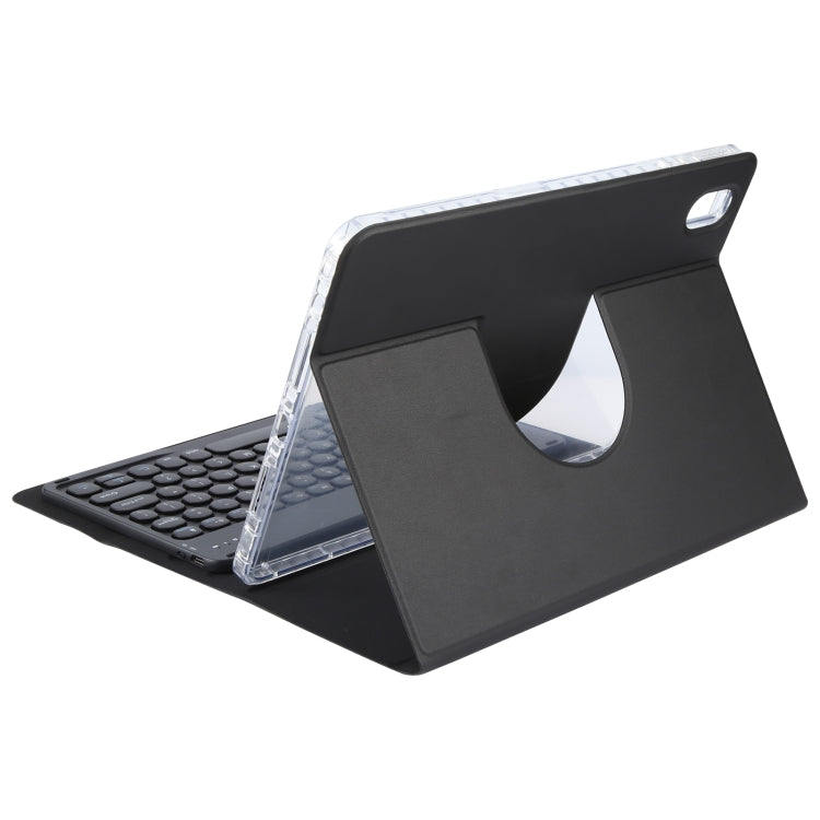 For Xiaomi Pad 6 Round Button Bluetooth Keyboard Rotatable Holder Leather Case(Black) - Others Keyboard by PMC Jewellery | Online Shopping South Africa | PMC Jewellery