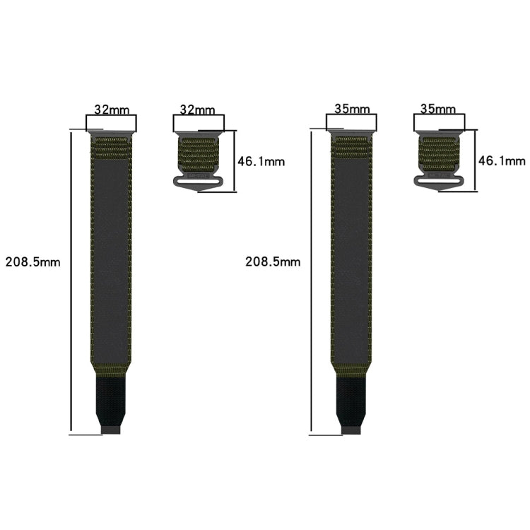 For Apple Watch Series 8 45mm Nylon Hook And Loop Fastener Watch Band(Orange) - Watch Bands by PMC TechLife | Online Shopping South Africa | PMC TechLife | Buy Now Pay Later Mobicred