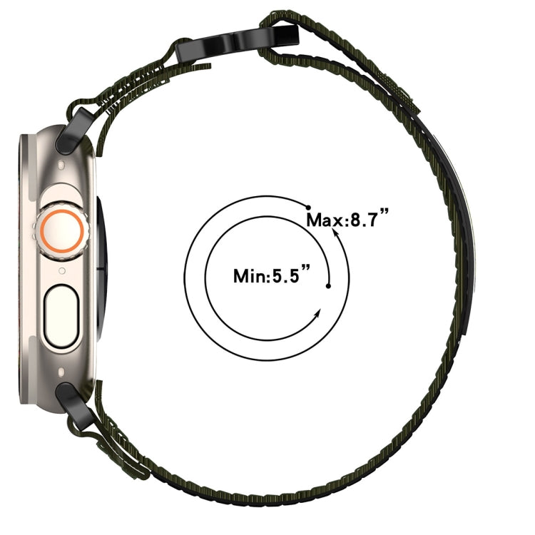 For Apple Watch Series 9 45mm Nylon Hook And Loop Fastener Watch Band(Grey) - free shipping - PMC TechLife - Order now!