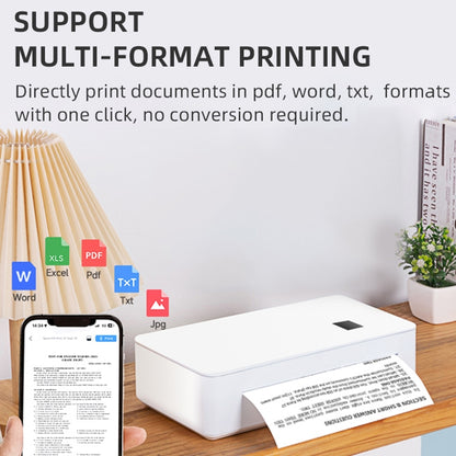 A4 mini Portable Bluetooth HD Thermal Printer for Home Office Study(US Plug) - Printer by PMC Jewellery | Online Shopping South Africa | PMC Jewellery | Buy Now Pay Later Mobicred