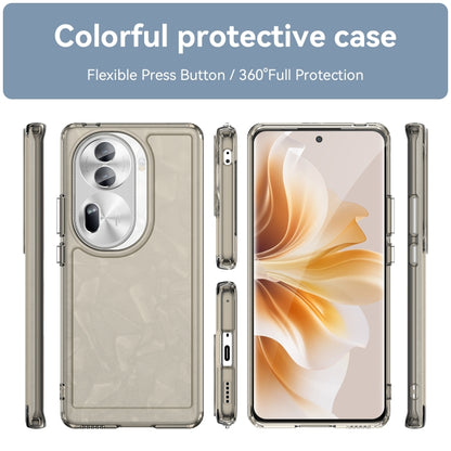 For OPPO Reno11 Pro Global Candy Series TPU Phone Case(Transparent Grey) - Reno11 Pro Cases by PMC Jewellery | Online Shopping South Africa | PMC Jewellery | Buy Now Pay Later Mobicred