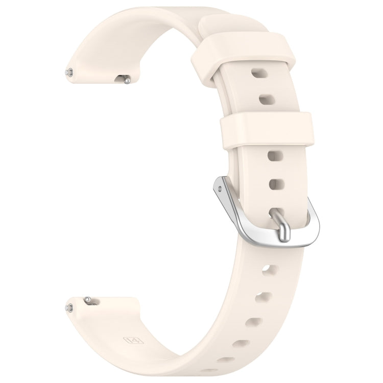 For Garmin Lily 2 14mm Silver Buckle Silicone Watch Band Wristband(Starlight) - Watch Bands by PMC Jewellery | Online Shopping South Africa | PMC Jewellery