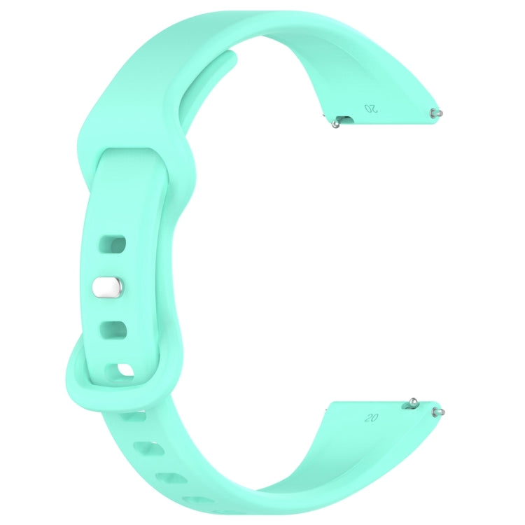 20mm Slim Reverse Buckle Silicone Watch Band(Teal) - 20mm Bands by PMC Jewellery | Online Shopping South Africa | PMC Jewellery