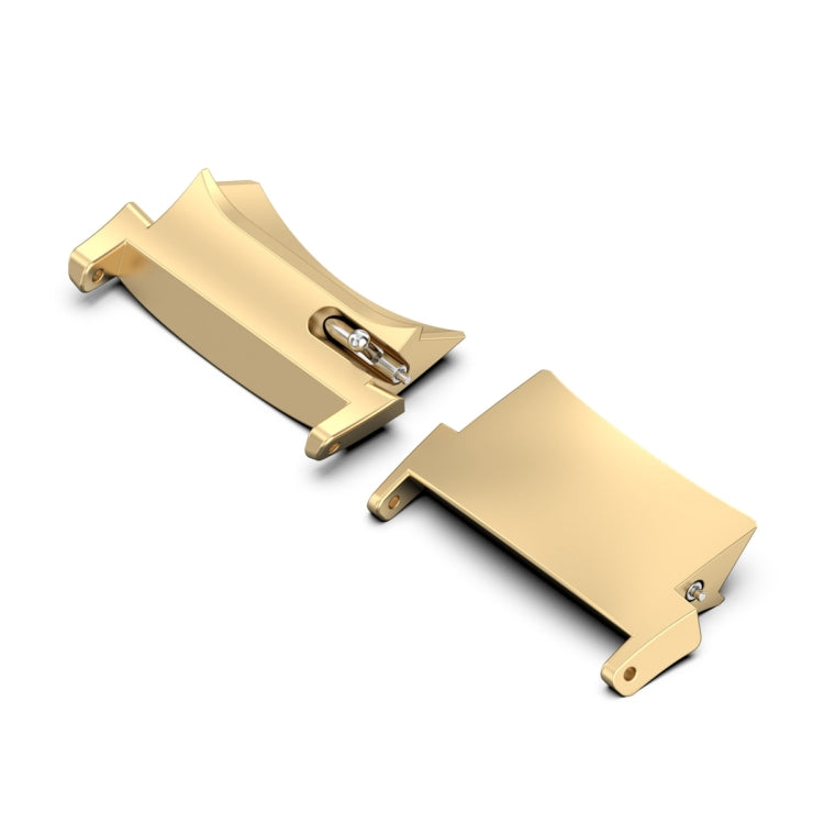 For OPPO Watch X / OnePlus Watch 2 1 Pair 22mm Watch Band Stainless Steel Connector(Gold) - Watch Bands by PMC Jewellery | Online Shopping South Africa | PMC Jewellery