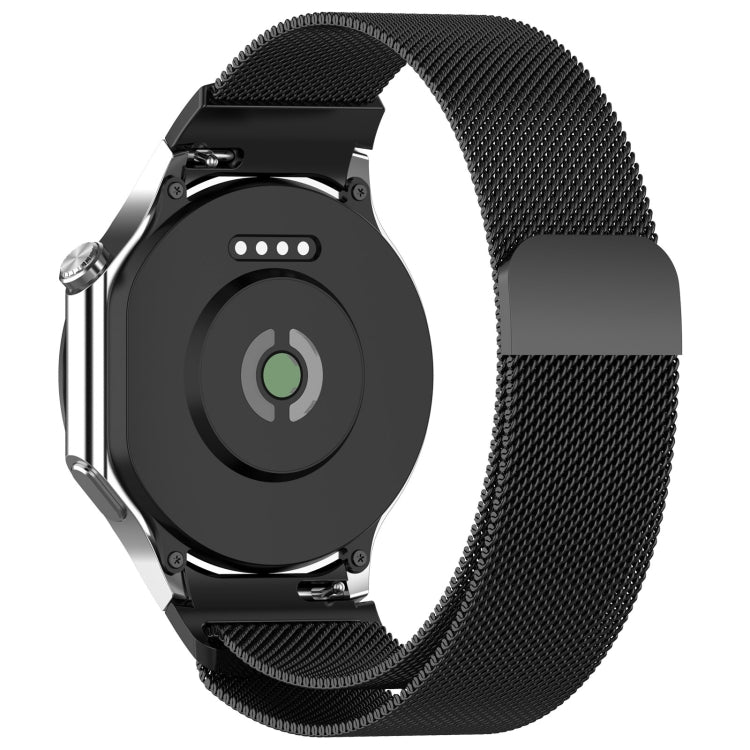 For OPPO Watch X2 / OnePlus Watch 3 Milan Magnetic Steel Mesh Watch Band(Black) - Watch Bands by PMC TechLife | Online Shopping South Africa | PMC TechLife | Buy Now Pay Later Mobicred