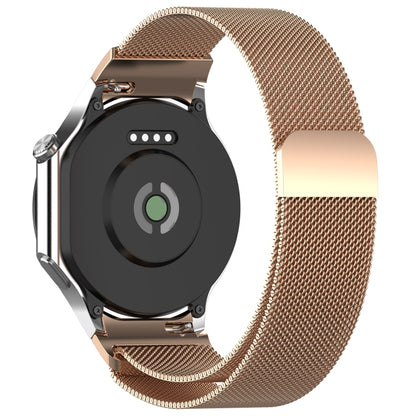 For OPPO Watch X / OnePlus Watch 2 Milan Magnetic Steel Mesh Watch Band(Rose Gold) - Watch Bands by PMC Jewellery | Online Shopping South Africa | PMC Jewellery