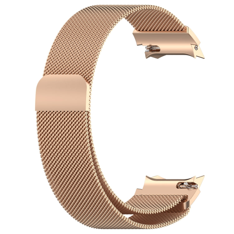 For OPPO Watch X / OnePlus Watch 2 Milan Magnetic Steel Mesh Watch Band(Rose Gold) - Watch Bands by PMC TechLife | Online Shopping South Africa | PMC TechLife