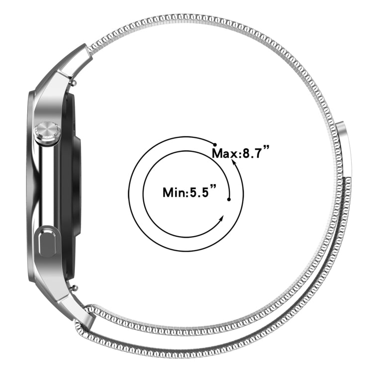 For OPPO Watch X2 / OnePlus Watch 3 Milan Magnetic Steel Mesh Watch Band(Space Grey) - Watch Bands by PMC TechLife | Online Shopping South Africa | PMC TechLife | Buy Now Pay Later Mobicred