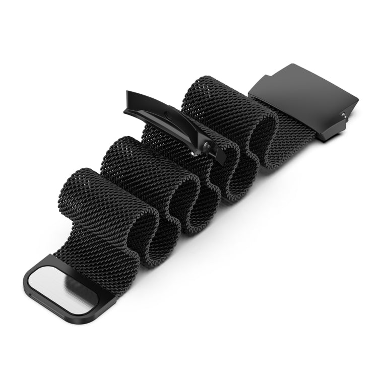 For OPPO Watch X2 / OnePlus Watch 3 Milan Magnetic Steel Mesh Watch Band(Black) - Watch Bands by PMC TechLife | Online Shopping South Africa | PMC TechLife | Buy Now Pay Later Mobicred