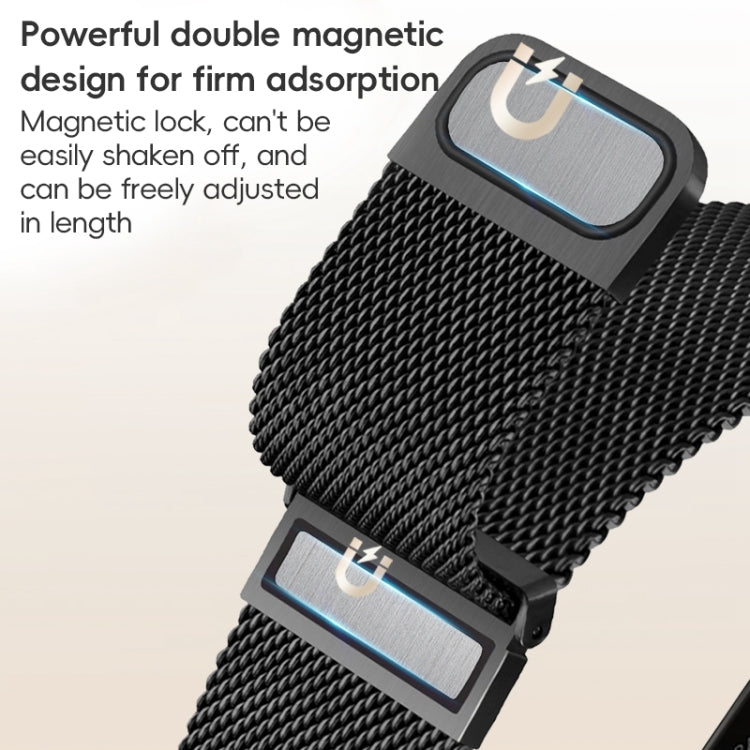 For Apple Watch Ultra 49mm ZGA Milanese Magnetic Metal Watch Band(Silver) - Watch Bands by ZGA | Online Shopping South Africa | PMC Jewellery