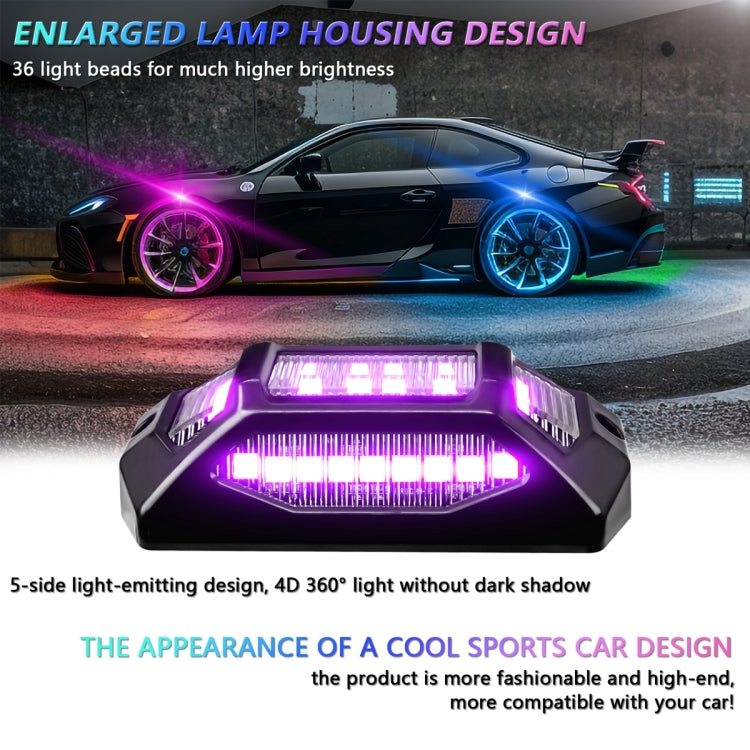 6 in 1 G6 RGB Colorful Car Chassis Light LED Music Atmosphere Light With 24-Button Remote Control - Atmosphere lights by PMC TechLife | Online Shopping South Africa | PMC TechLife | Buy Now Pay Later Mobicred