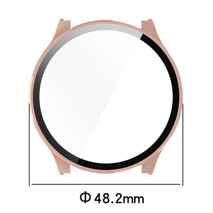 For Xiaomi Haylou RT3 / Solar Plus LS16 PC + Tempered Film Integrated Watch Protective Case(Pink) - Watch Cases by PMC Jewellery | Online Shopping South Africa | PMC Jewellery