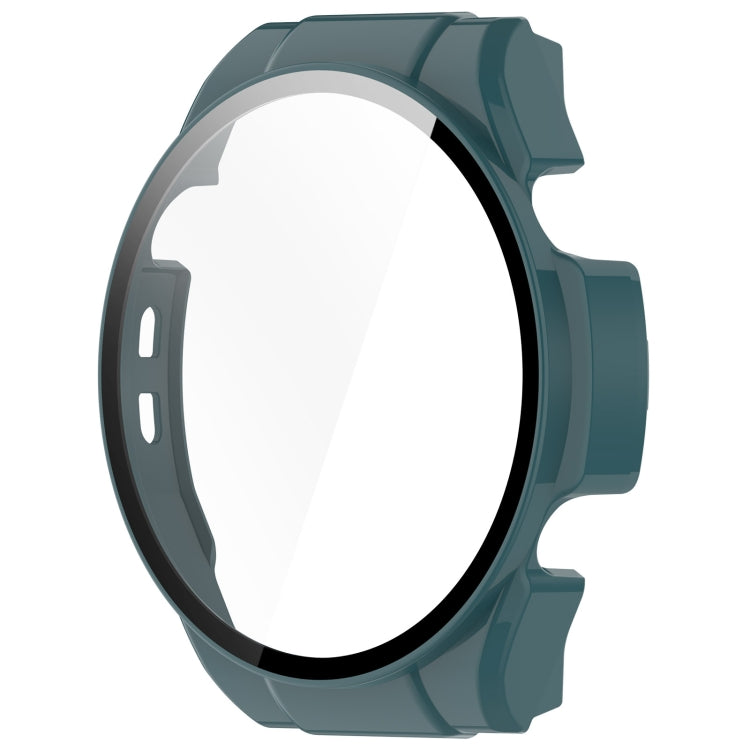 For Xiaomi Haylou Watch R8 PC + Tempered Film Integrated Watch Protective Case(Pine Green) - Watch Cases by PMC TechLife | Online Shopping South Africa | PMC TechLife