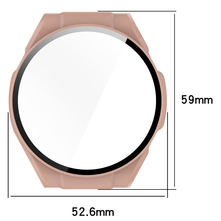 For Xiaomi Haylou Watch R8 PC + Tempered Film Integrated Watch Protective Case(Ink Blue) - Watch Cases by PMC TechLife | Online Shopping South Africa | PMC TechLife