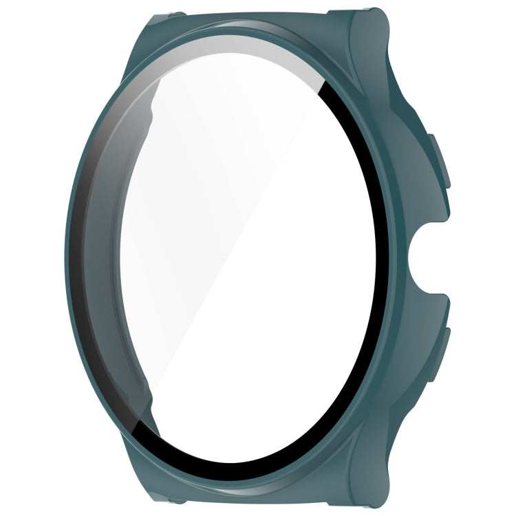 For Xiaomi Haylou Solar Lite R001 PC + Tempered Film Integrated Watch Protective Case(Pine Green) - Watch Cases by PMC TechLife | Online Shopping South Africa | PMC TechLife