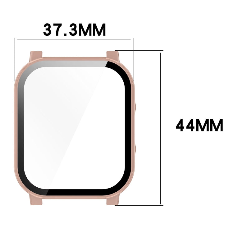 For Xiaomi Haylou Watch 2 LS02 PC + Tempered Film Integrated Watch Protective Case(Transparent White) - Watch Cases by PMC TechLife | Online Shopping South Africa | PMC TechLife