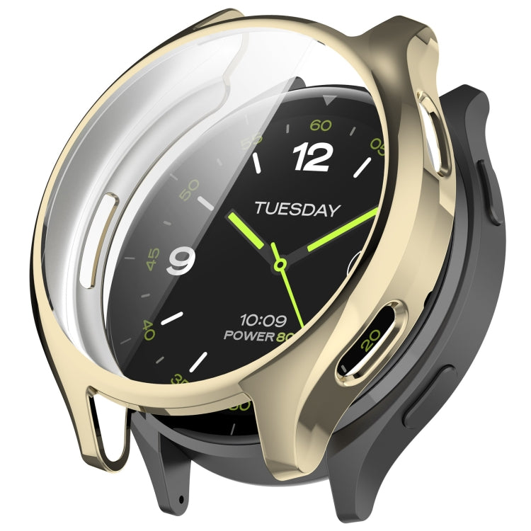 For Xiaomi Watch 2 Full Coverage TPU Electroplated Watch Protective Case(Light Gold) - Watch Cases by PMC TechLife | Online Shopping South Africa | PMC TechLife