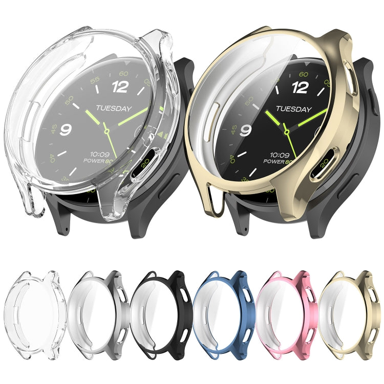 For Xiaomi Watch 2 Full Coverage TPU Electroplated Watch Protective Case(Black) - Watch Cases by PMC TechLife | Online Shopping South Africa | PMC TechLife