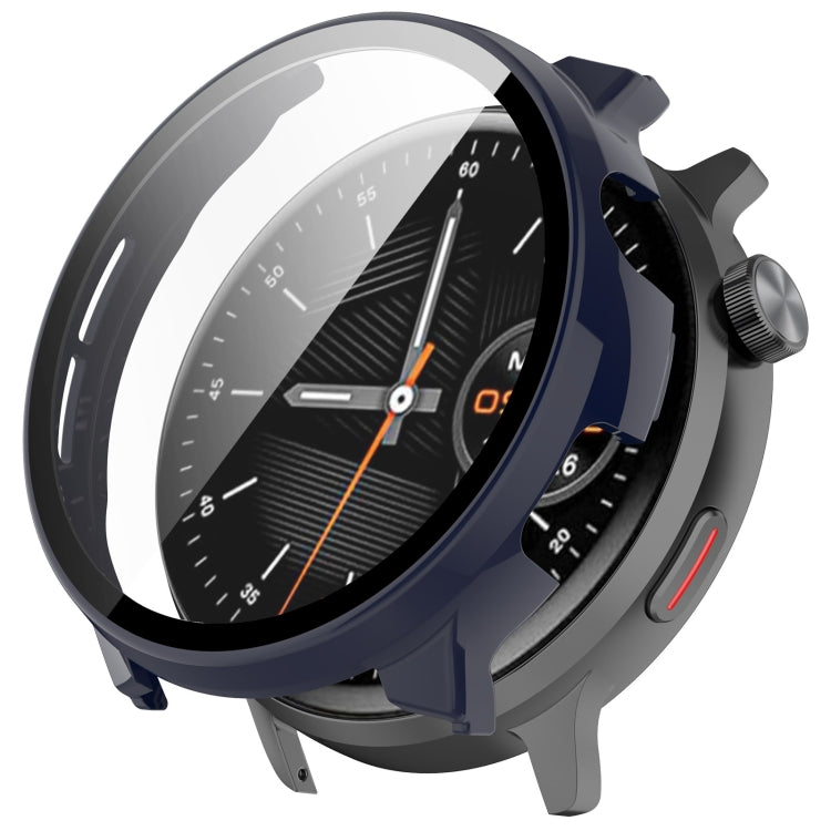 For Xiaomi Mibro Watch Lite 2 PC + Tempered Film Integrated Watch Protective Case(Ink Blue) - Watch Cases by PMC TechLife | Online Shopping South Africa | PMC TechLife