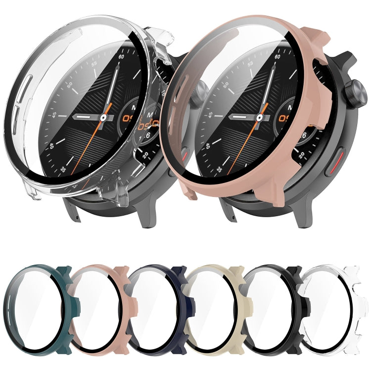 For Xiaomi Mibro Watch Lite 2 PC + Tempered Film Integrated Watch Protective Case(Ink Blue) - Watch Cases by PMC TechLife | Online Shopping South Africa | PMC TechLife