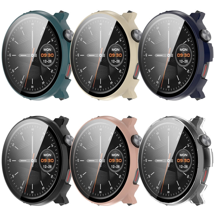 For Xiaomi Mibro Watch Lite 2 PC + Tempered Film Integrated Watch Protective Case(Ink Blue) - Watch Cases by PMC TechLife | Online Shopping South Africa | PMC TechLife