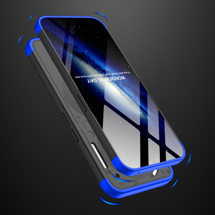 For Nothing Phone 2a GKK Three Stage Splicing Full Coverage PC Phone Case(Black Blue) - More Brand by GKK | Online Shopping South Africa | PMC Jewellery | Buy Now Pay Later Mobicred