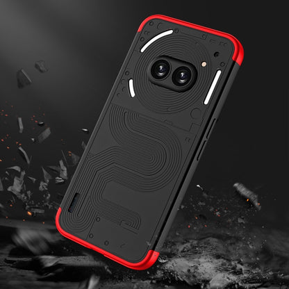 For Nothing Phone 2a GKK Three Stage Splicing Full Coverage PC Phone Case(Black Red) - More Brand by GKK | Online Shopping South Africa | PMC Jewellery | Buy Now Pay Later Mobicred