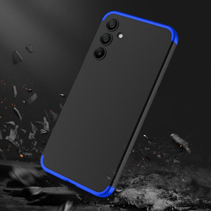 For Samsung Galaxy A15 GKK Three Stage Splicing Full Coverage PC Phone Case(Black Blue) - Galaxy Phone Cases by GKK | Online Shopping South Africa | PMC Jewellery | Buy Now Pay Later Mobicred