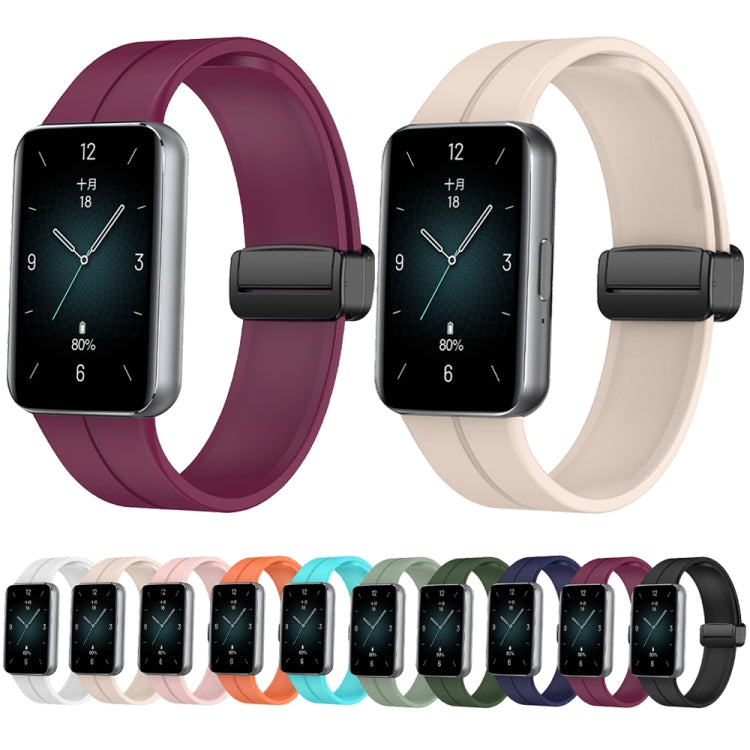 For Honor Band 9 Magnetic Folding Black Buckle Silicone Watch Band(Starlight Color) - free shipping - PMC TechLife - Order now!