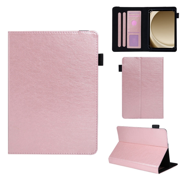 10 inch Extraordinary Series Leather Tablet Case(Rose Gold) - 10 - 11 inch by PMC TechLife | Online Shopping South Africa | PMC TechLife | Buy Now Pay Later Mobicred
