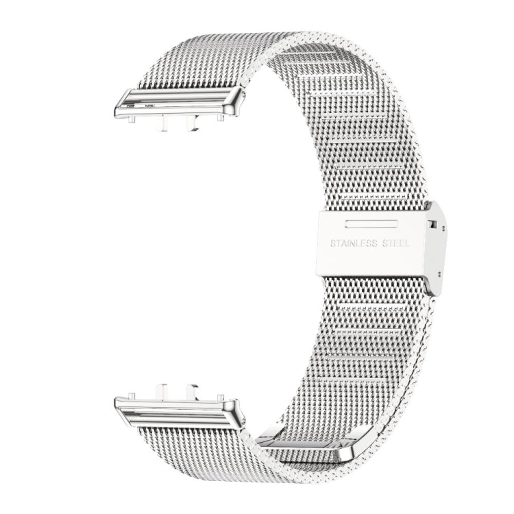 For Samsung Galaxy Fit 3 Mijobs Milan Buckle Metal Watch Band(Silver) - Watch Bands by MIJOBS | Online Shopping South Africa | PMc TechLife | Buy Now Pay Later Mobicred