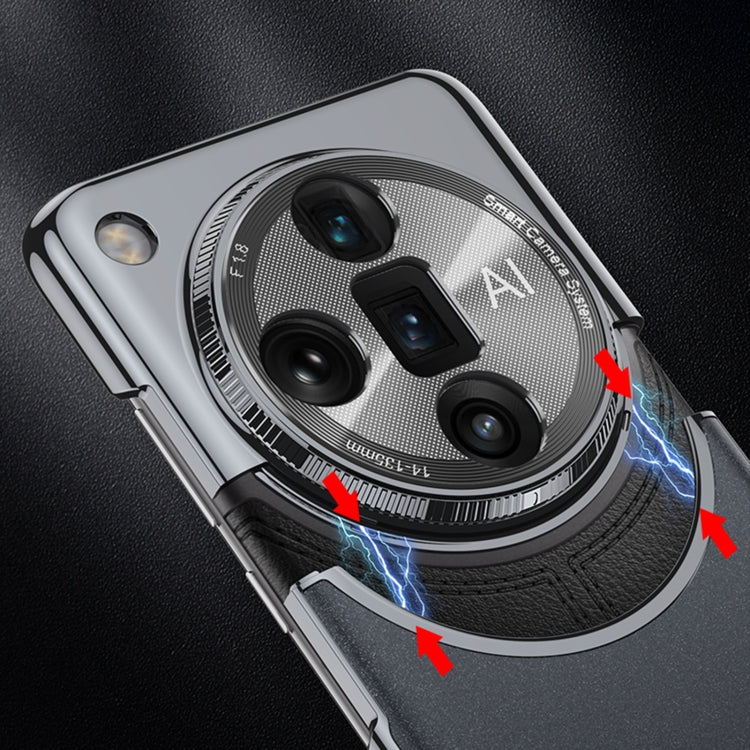 For OPPO Find X7 GKK Mortise-Tenon Connection Contrast Color Frosted AG Shockproof Phone Case(Blue) - free shipping - PMC Jewellery - Order now!
