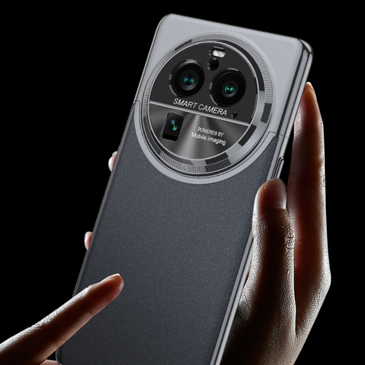 For OPPO Find X6 GKK Mortise-Tenon Connection Contrast Color Frosted AG Shockproof Phone Case(Black) - free shipping - PMC Jewellery - Order now!